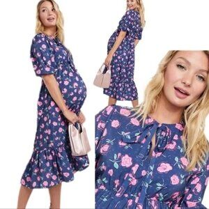 Queen Bee London Maternity Floral Dress